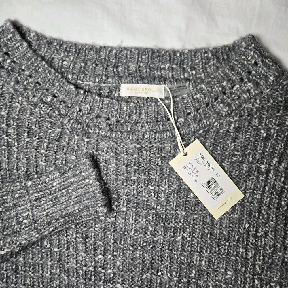 RAMY BROOKE Kaylee Sweater Womens  Gray Size XXS Classic‎ Luxury NWT